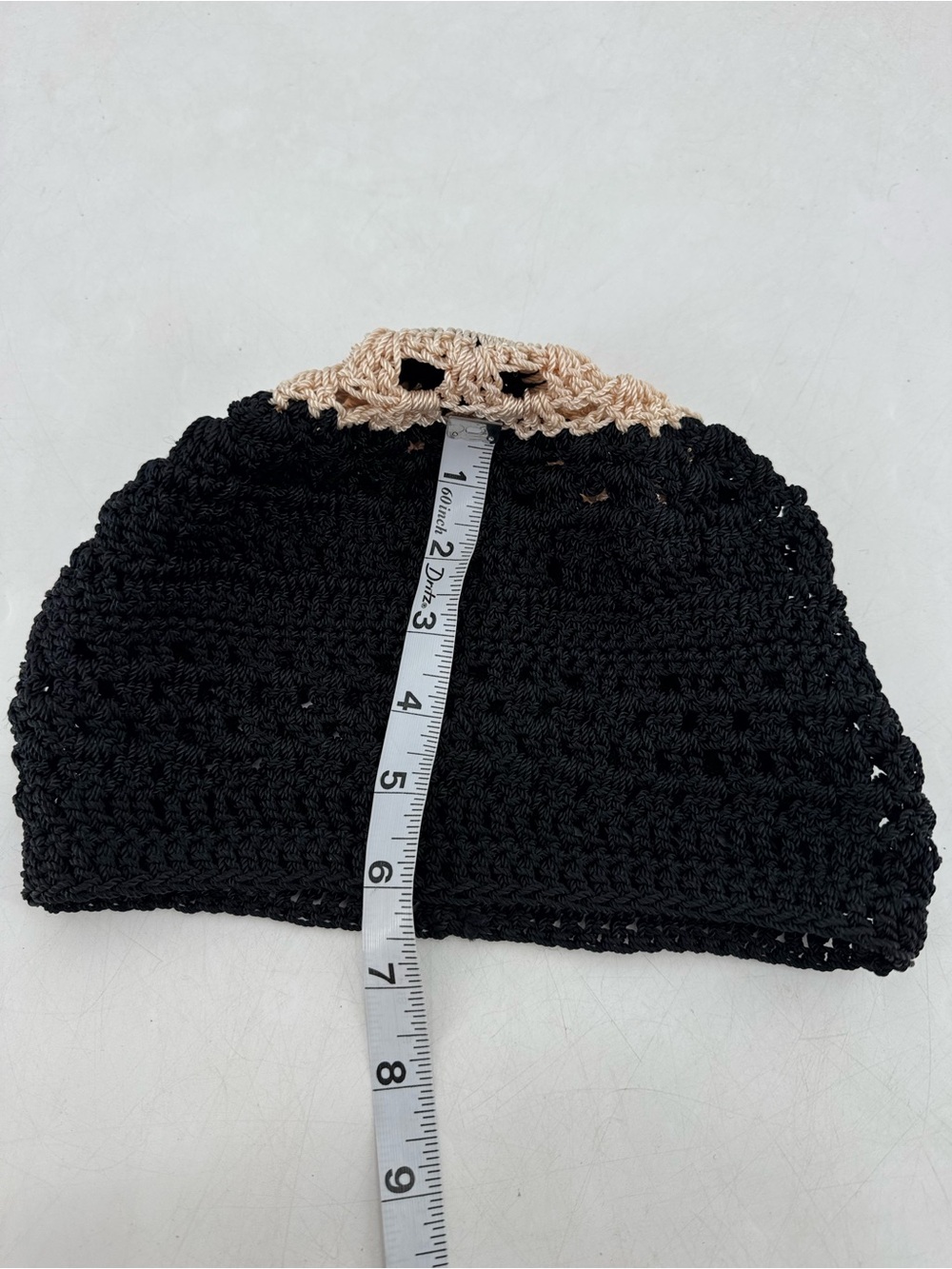 Vintage Y2K Boho Festival Grunge Crochet Macrame Handcrafted Beanie Knitted Hat - Picture 12 of 14